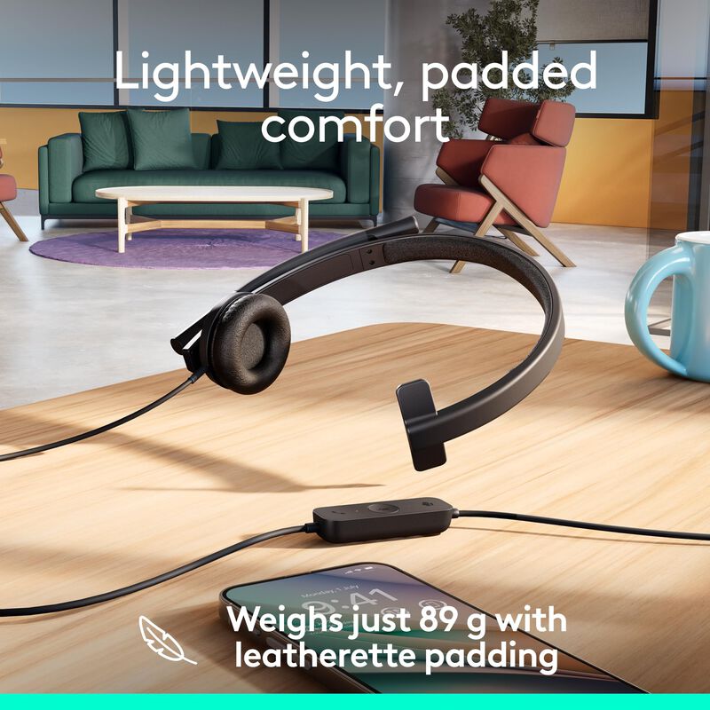 Auriculares Logitech H570e Usb-a Con Cable Y Mi... image number null