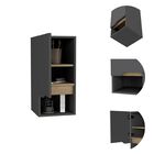 Gabinete de Baño Apolis Plata Oscuro y Café Claro Virtual Muebles