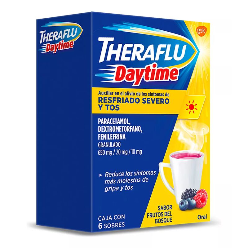 Theraflu Daytime Granulado 650/20/10 Mg, 6 Sobr... image number null