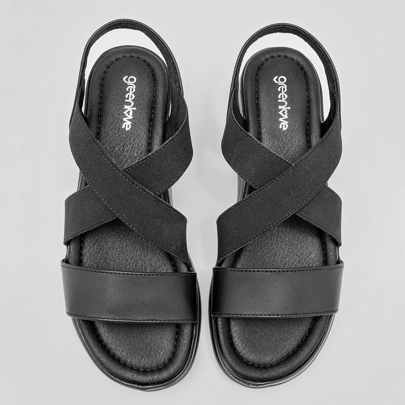 Green Love Sandalia para mujer negro image number null