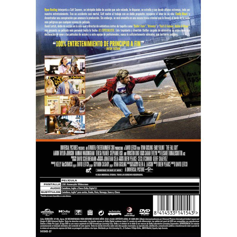 El Especialista [DVD] (2024) The Fall Guy image number null