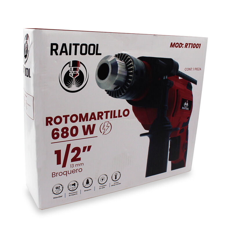Taladro de Impacto 680W RAITOOL RT1001 image number null