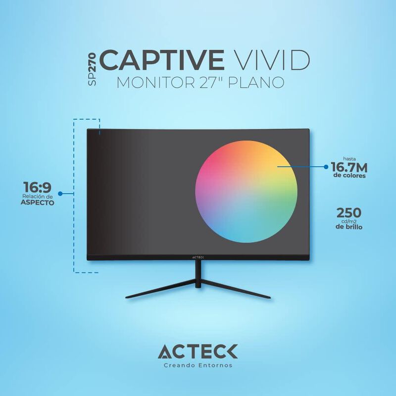 Monitor Gamer Acteck Captive Vivid Sp270 Elite ... image number null