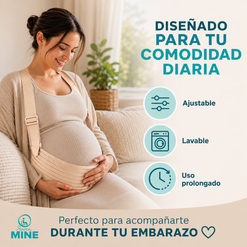 Faja Cintur&oacute;n Maternidad Soporte Lumbar 360 Tir... image number null