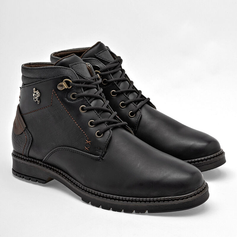 American Polo Bota para hombre negro image number null