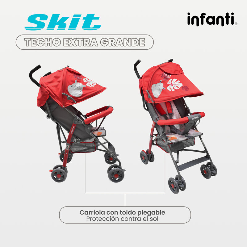Carriola de Bastón Skit Safari Rojo image number null