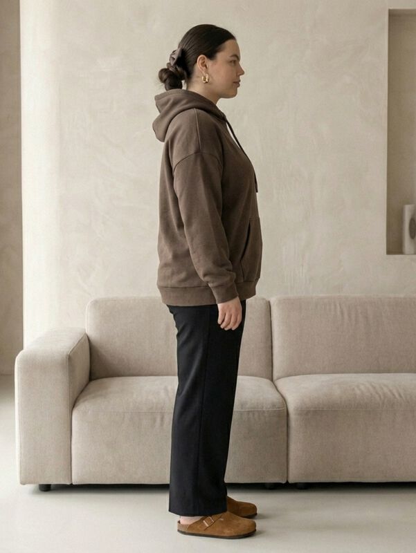 Sudadera Oversize C&oacute;moda Vers&aacute;til SUD-1021 Caf&eacute;... image number null