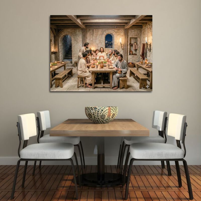 Cuadro Decorativo Impreso 90x122cm &Uacute;ltima Cena image number null