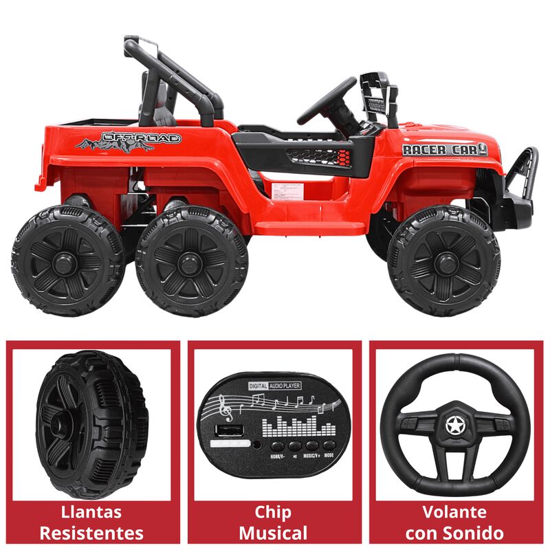 Camioneta Montable El&eacute;ctrica 4x4 para Ni&ntilde;os Blu... image number null