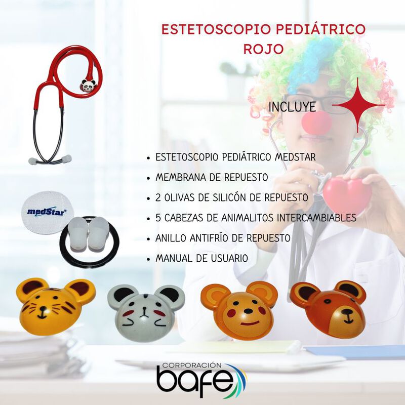Estetoscopio Pedi&aacute;trico Edici&oacute;n Platinum 5 Cara... image number null