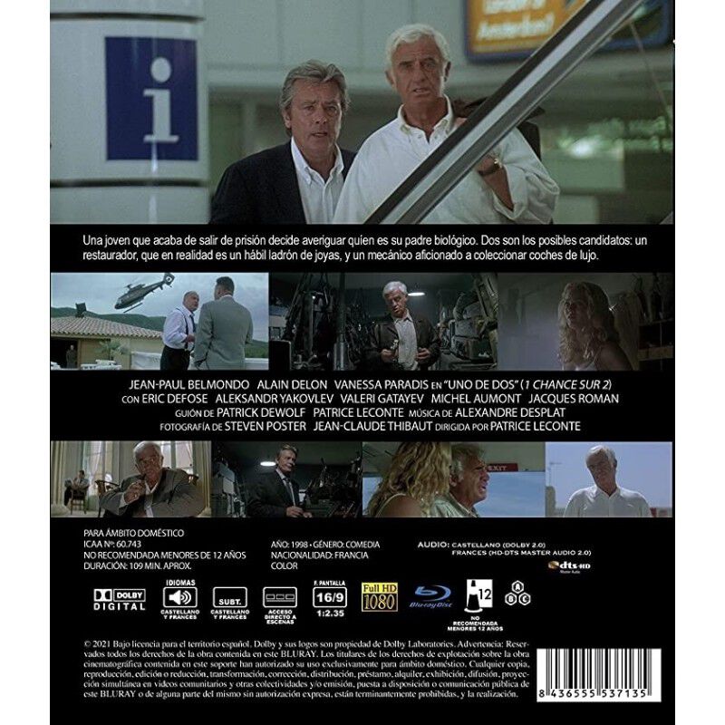 Uno De Dos [blu-ray] (1998) 1 Chance Sur 2 (une... image number null