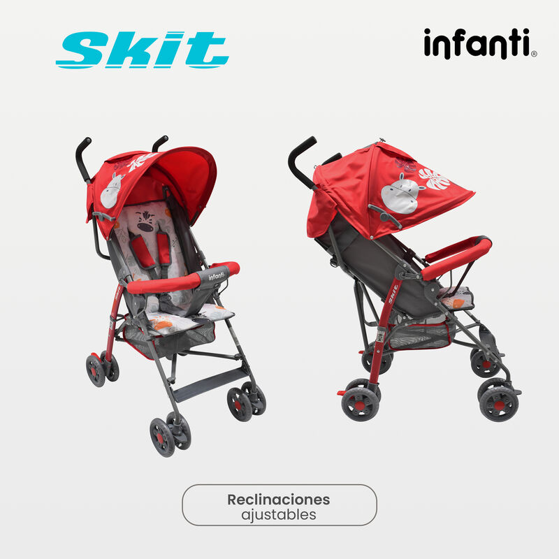 Carriola de Bastón Skit Safari Rojo image number null