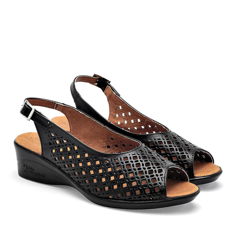 Mora Confort sandalia confort  para mujer negro... image number null