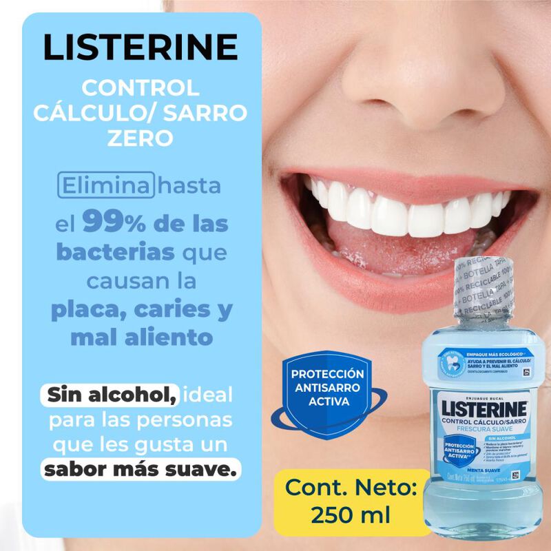 Enjuague Bucal Listerine Control Sarro Sin Alco... image number null