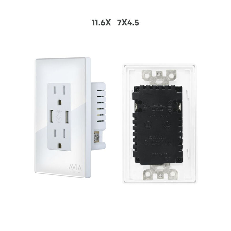 Pack 5 piezas Placa Duplex + 2 Puertos Usb Smar... image number null
