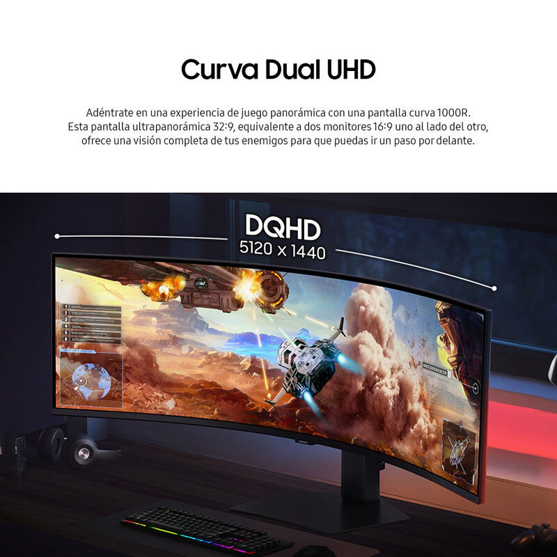 Monitor Gaming Samsung 49 Odyssey G91F DQHD 144... image number null