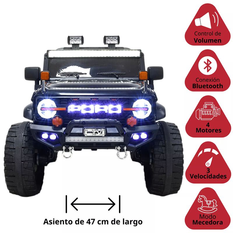 Montable El&eacute;ctrico Camioneta 4x4 Para Ni&ntilde;os Blu... image number null
