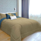 Set de Cama Individual Spring Air Azul Kahki + Sábanas + Protector de Colchón