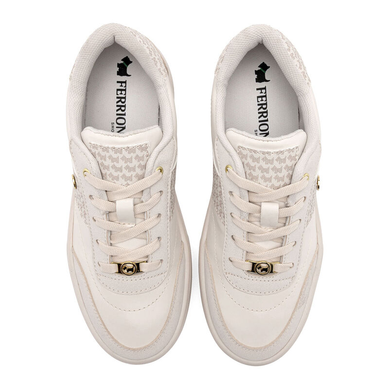 Ferrioni Tenis Urbano Beige Para Mujer 147548ce image number null