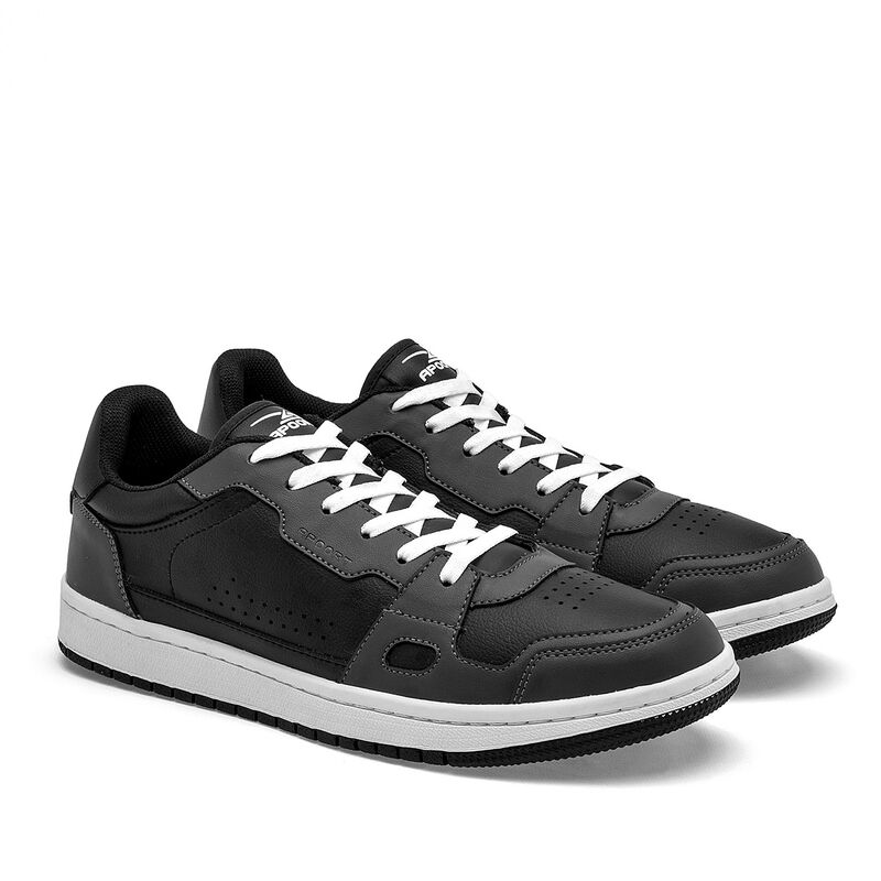 Apoort Tenis urbano para hombre. Negro gris image number null