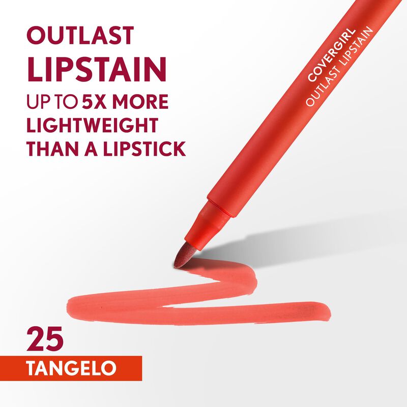 L&aacute;piz Labial Covergirl Outlast 25 Tangelo Te&ntilde;id... image number null