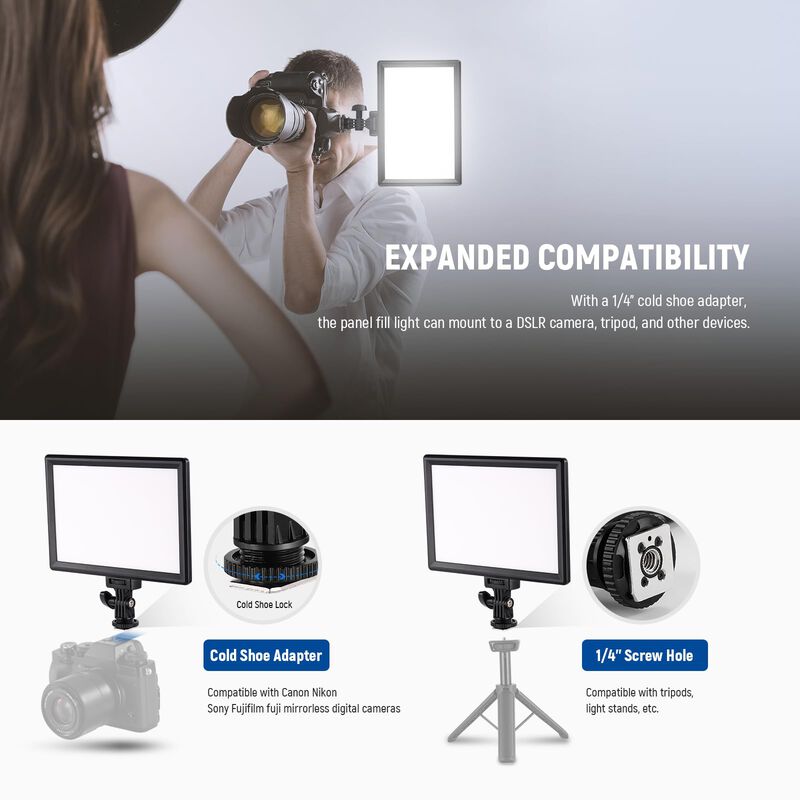 Panel De Luz Led Para V&iacute;deo Neewer Nl-116ai, Re... image number null