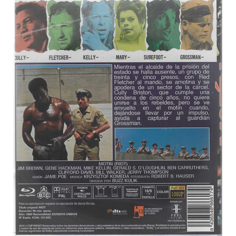 Mot&iacute;n [blu-ray] (1969) Riot image number null
