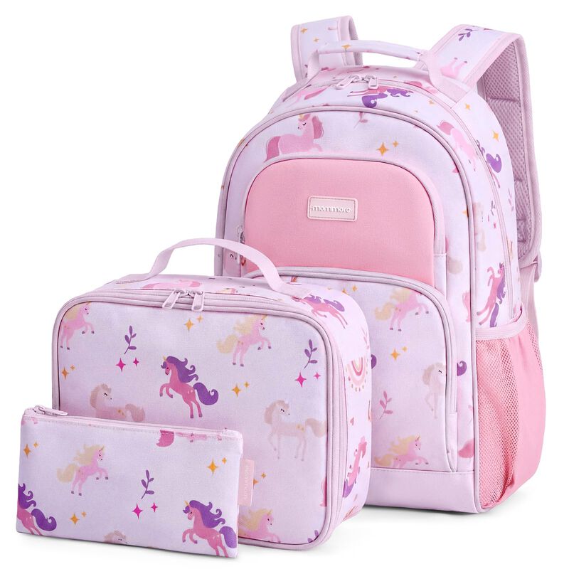 Mochila Mommore 40 cm 3‑en‑1 Set Escolar 4‑8 a&ntilde;... image number null