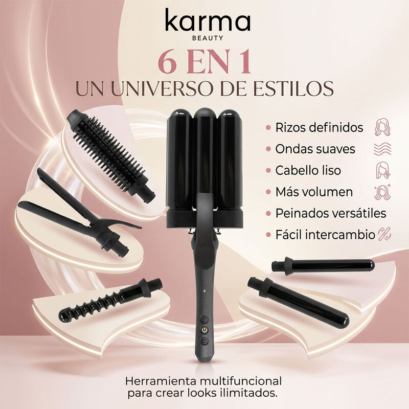 Rizador De Pelo M&uacute;ltiple Infinite Wand 6 En 1 K... image number null