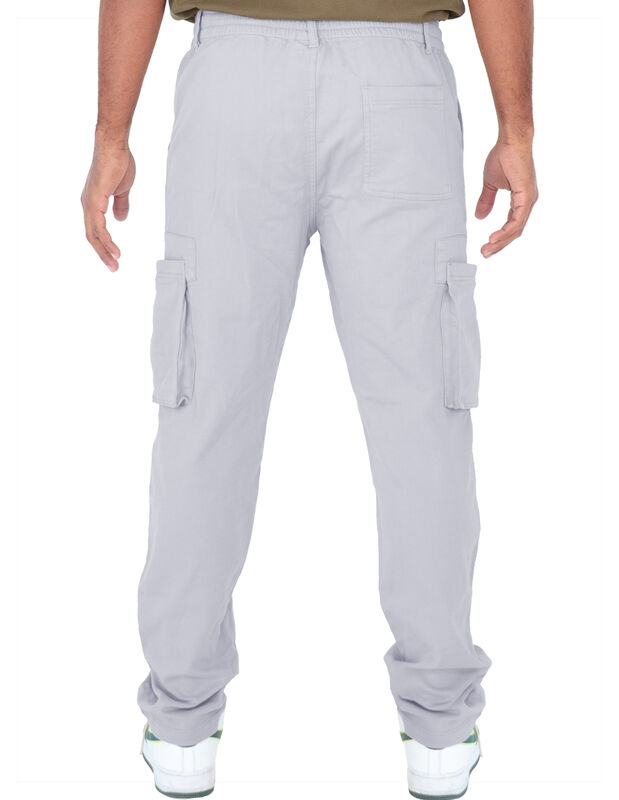 Pantalón Jogger Hombre Ajuste En Cintura Gris R... image number null