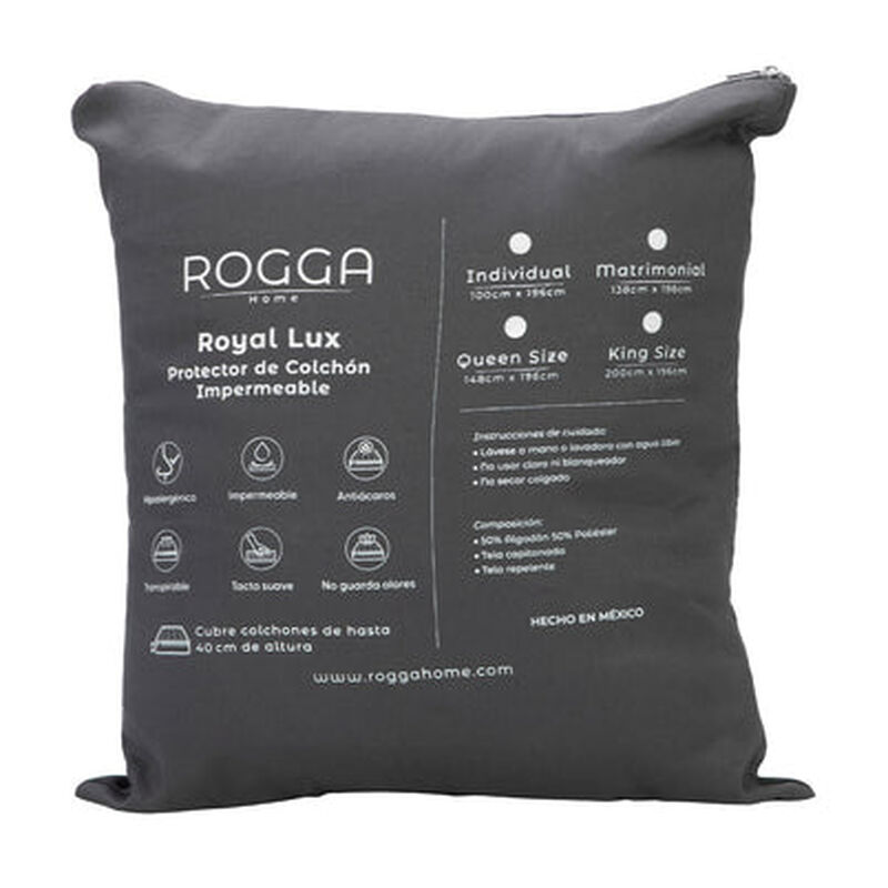 Protector de Colch&oacute;n Impermeable Queen Size Rog... image number null