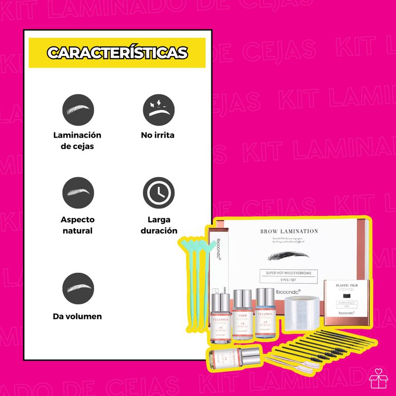 Kit Planchado de Cejas Laminado Profesional Las... image number null