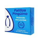 Palillos De Madera Ping&uuml;ino Redondos Dos Puntas 250 Pzas