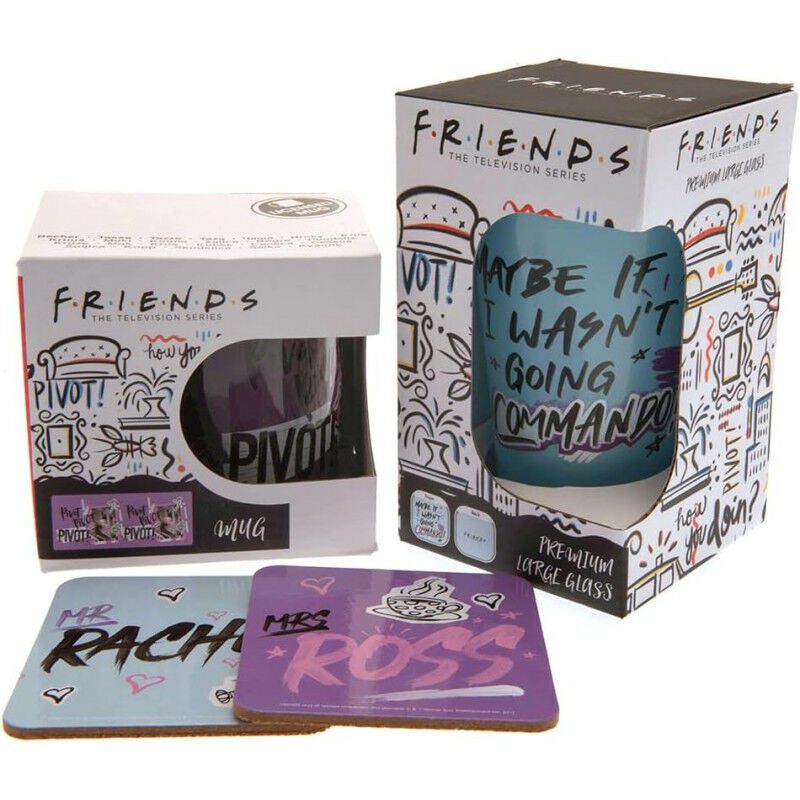 Set Regalo Friends Taza 285 mls + Vaso Cristal ... image number null
