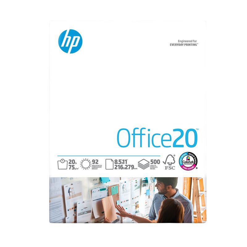 Papel Hp Office, Carta, 500 Hojas Blanco 75g, P... image number null