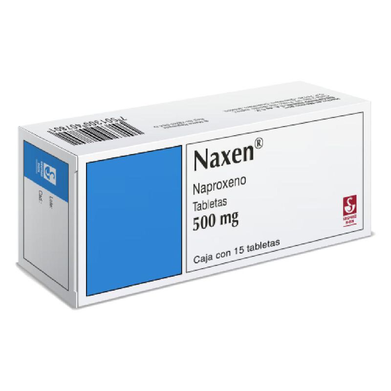 Naxen 500mg 15 tabletas 500mg caja con 15 table... image number null
