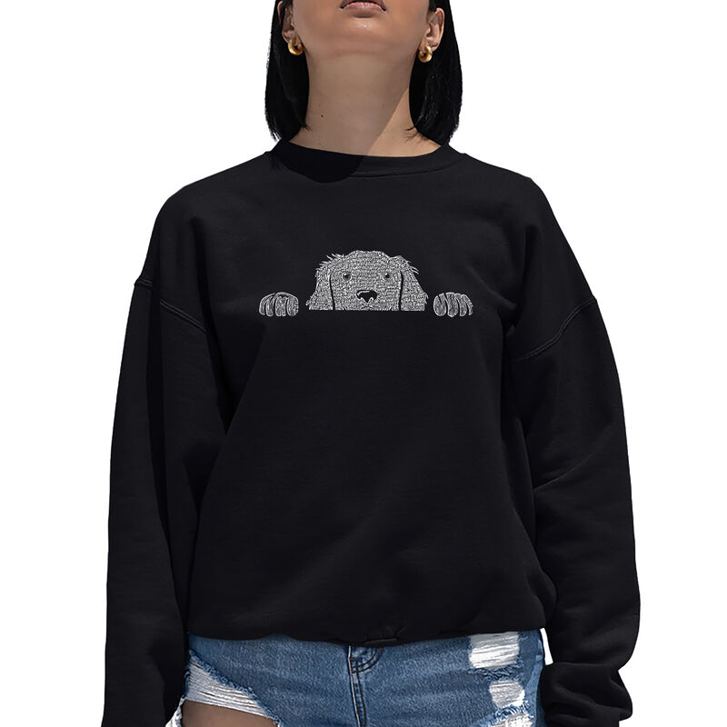 Sudadera De Cuello Redondo Word Art Para Mujer ... image number null