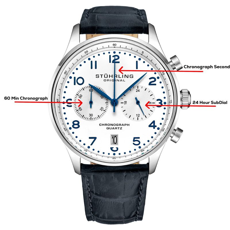 Reloj Stuhrling para hombre 4012.3 cronógrafo42... image number null