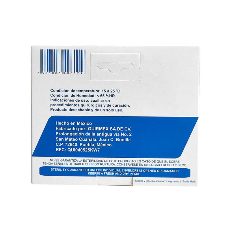 Gasa Quirmex 7.5x5cm 10 Pzs image number null