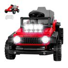 Carro Electrico Montable Infantil Armable Control Remoto 12v Little Monkey Color Rojo