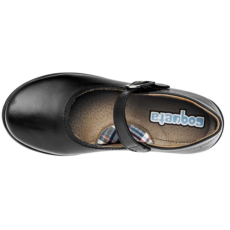 Coqueta Zapato Escolar De Piel Para Ni&ntilde;a Negro ... image number null