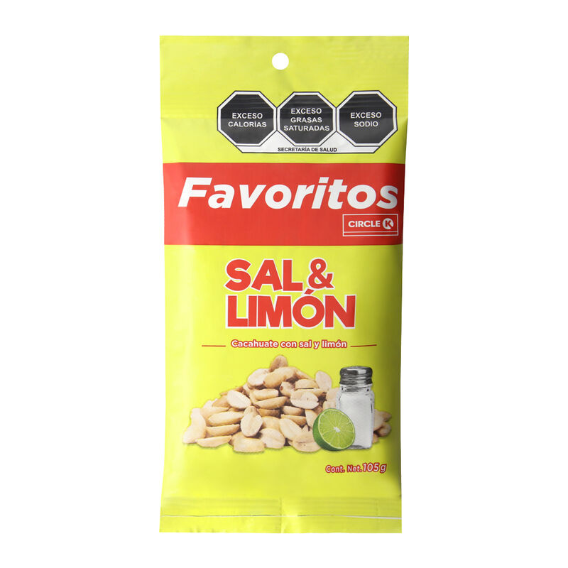 CACAHUATE SALADO FAVORITOS 105G image number null