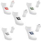 Wilson 5 Pares de Tines para Ni&ntilde;o, Color Blanco Logo Multicolor ,Talla Grande, Sin felpa