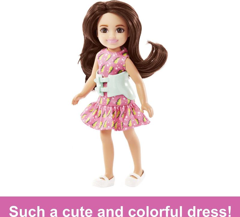 Mu&ntilde;eca Barbie Chelsea Con Cors&eacute; Para Escoliosis... image number null
