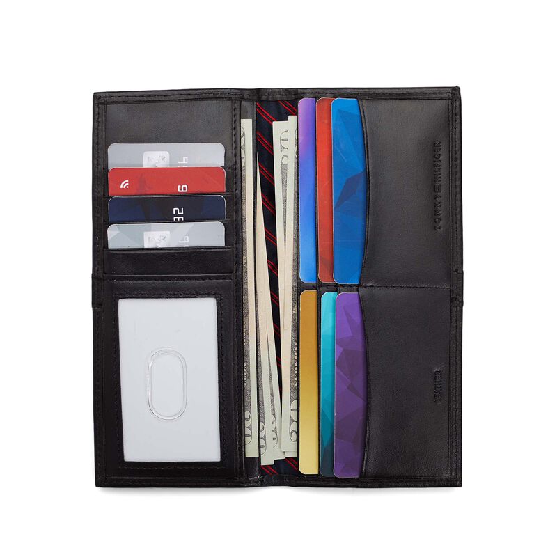 Cartera Tommy Hilfiger Leather Secretary Black ... image number null