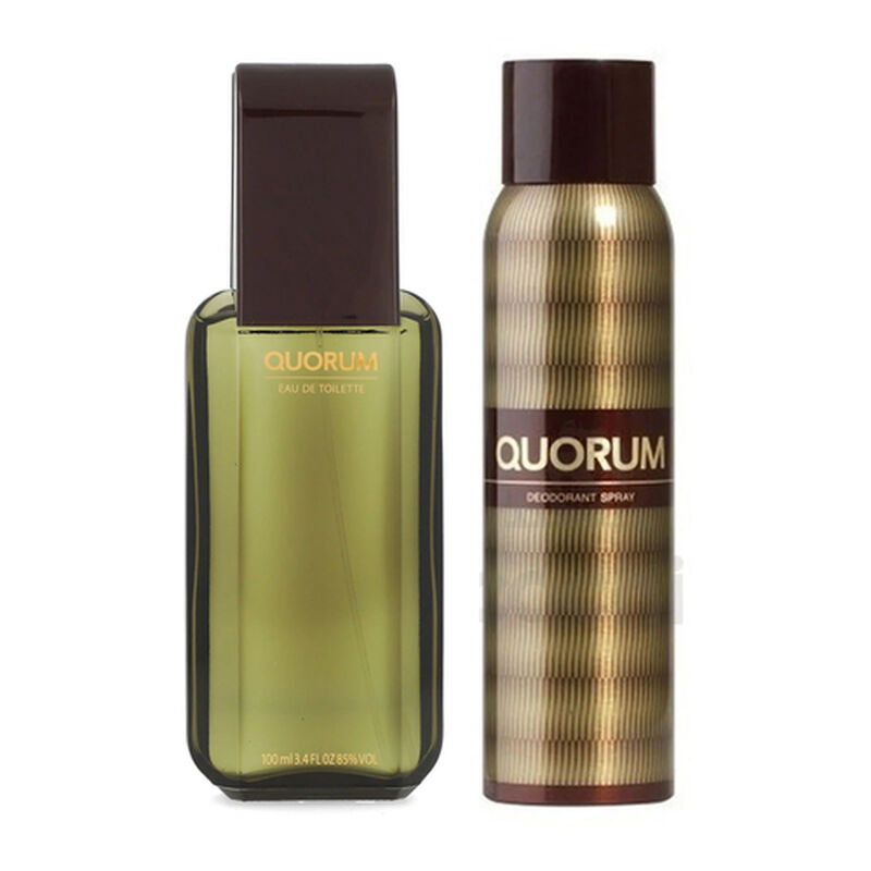 Set Antonio Puig Perfume Quorum Edt 100ml + Des... image number null