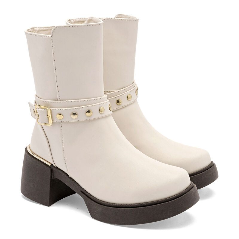 Mirlo Bota Beige Para Mujer 148035ce image number null
