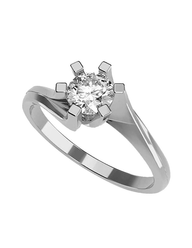 Anillo de Compromiso de 14K con Diamante de Lab... image number null