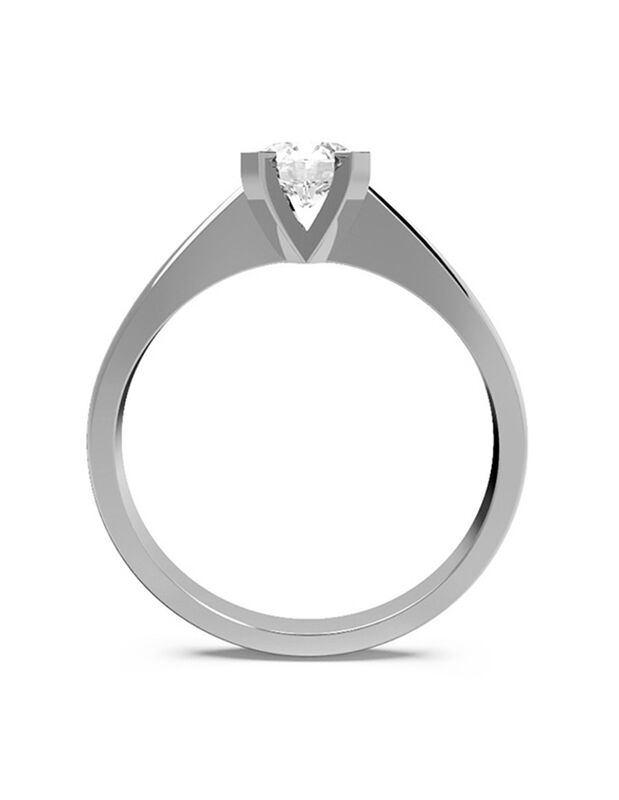 Anillo de Compromiso en Oro de 10K con Circonia... image number null