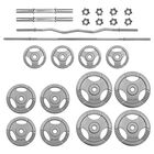 Kit de Pesas de 70lbs Barra Mancuernas Negro Centurfit